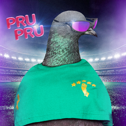 Mascote dos Pombos Ninjas